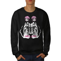 Wellcoda Asian Mystic Girl Anime Mens Sweatshirt - $34.80+