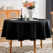 Aironment Round Tablecloth Water Stain Resistant 70 Inch Black - $267.99 MXN Aironment Round Tablecloth Water Stain Resistant 70 Inch Black - $267.99 MXN