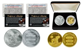 Apollo 11 50th Man in Space Robbins commemorative Medals 2-Piece Coin Se... - £18.65 GBP