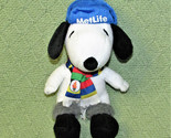 METLIFE SNOOPY OLYMPIC FLAME SCARF STUFFED ANIMAL PROMO PLUSH 6&quot; PEANUTS... - $4.50