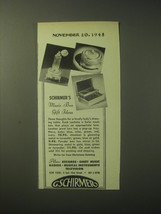 1948 Schirmer&#39;s Music Boxes Advertisement - Schirmer&#39;s Music Box Gift Ideas - $18.49
