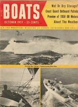 Boats Magazine October 1957 Power Outboards and Sail - $9.90