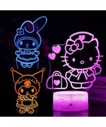 3D Cat Night Light for Kids Room LMHmlylf 16 Colors Remote Touch Lamp Gift - $458.83 MXN