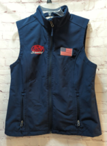 Port Authority Soft Shell Fleece lined Vest Men Large USA Shooting Flag Patches - £15.68 GBP