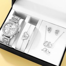 6PCS Luxury Women Watch silver - $10.99