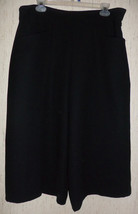 Excellent Womens Emma James Dressy Black Fully Lined Capris / Gauchos Size 16 - £29.60 GBP