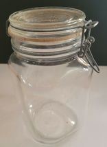 PER ALIMENTI ONLY GLASS MADE IN ITALY  SQUARE WITH LOCKING LID 1 1/2 image 2