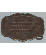 Belt Buckle 1982 NTTC Chem Haulers Safety Award Trucker Truck Vintage - £7.15 GBP