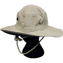 Fishing Bucket Sun Hat Men One Size Tan 100% Nylon Outback Adjustable Dr... - £10.03 GBP