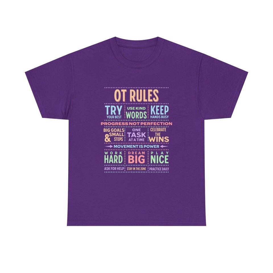 Occupational Therapy Shirt, OT Rules, Cota shirt, OT Shirt, OTA Shirt Item image 2