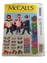 McCalls Sewing Pattern M6626 Kids Halloween Costumes Super Hero Cape Mas... - $4.99