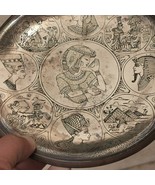 Old Antique Etched Brass Egypt Collector Plate Middle Eastern Art Wall H... - $518.35 MXN