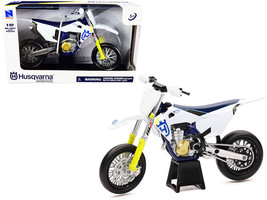 Husqvarna FS450 White Blue 1/12 Diecast Motorcycle Model New Ray - £22.52 GBP