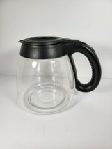 Mr Coffee Pot 12 Cup Carafe Glass Replacement Black Handle Lid Fits EJ F... - $11.96