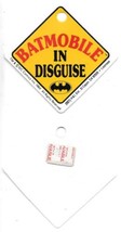 DC Batman Batmobile In Disguise Mini Automobile Window Cling 1989 H&amp;L NEW - £3.98 GBP