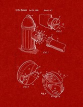 Coupling for Fire Hydrant-fire Hose Connection Patent Print - Burgundy Red - £6.45 GBP+