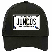 Juncos Puerto Rico Novelty Black Mesh License Plate Hat - £23.08 GBP