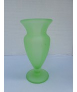 Pastel Green Uranium Glass Vase. 6.5ins Tall - $60.93 CAD