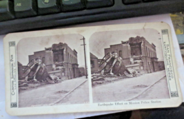 San Franciisco Earchquake 1906 Stereoview Photo Card Police Station Mission st - £10.80 GBP