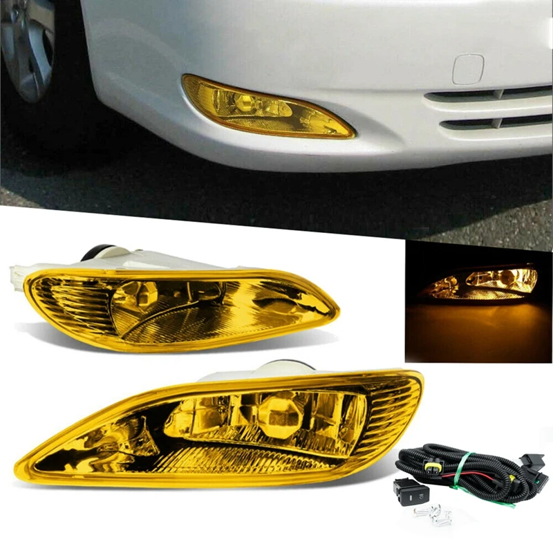 For Toyota Camry 2002-2004 Corolla 2005-2008 Amber Lens Front Fog Light Lamps - £52.24 GBP