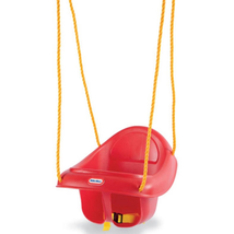 Little Tikes High Back Toddler Swing Seat Belt Fun Play Toy Adjustable Outdoor - £32.65 GBP