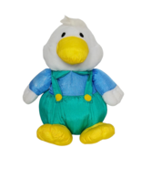 Vintage 1994 Gibson Greetings Easter Duck Overalls Plush Stuffed Animal 12&quot; - €27,96 EUR