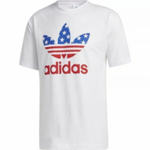 NWT men’s medium Adidas Originals Trefoil Flag Tee americana GV4390 - $23.74