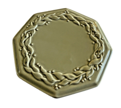 Trivet Sage Green Ceramic Partylite P7034 Home Sentiments Octagon Shaped Tile - £9.61 GBP