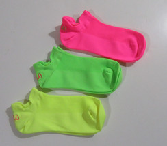 Polo Ralph Lauren Womens Heel Tab Low Cut Socks Neon Yellow Pink Green 3... - $19.99