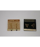 Citation 14KT GF Post Earrings ~ Dangle &amp; Heart - $41.01 CAD
