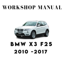 BMW X3 F25 2010 2012 2013 2014 2015 2016 2017 SERVICE REPAIR WORKSHOP MA... - £6.14 GBP