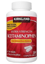 Kirkland Signature Extra Strength Acetaminophen Pain Fever Relief 500mg ... - $9.90