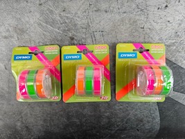 Dymo 19333534 NEON Limited Edition 3-Pack Embossing Tape 3/8" x 9.8 FT - $8.86