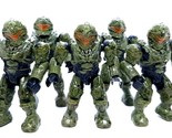 Mega Bloks Construx Halo Green Spartans Lot 5 Pathfinder Night Ops Figur... - $10.40