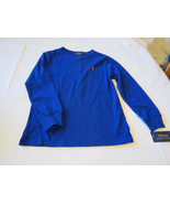 boy&#39;s Polo Ralph Lauren 5 Youth  Long Sleeve t shirt Blue TEE NWT Herita... - £15.67 GBP