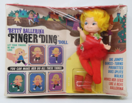 Remco 1969 Betty Ballerina Finger Ding Doll Sealed Original Box Vintage - £118.34 GBP