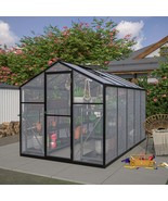 Walk-in Greenhouse Kit: 6x10ft Polycarbonate - $516.99