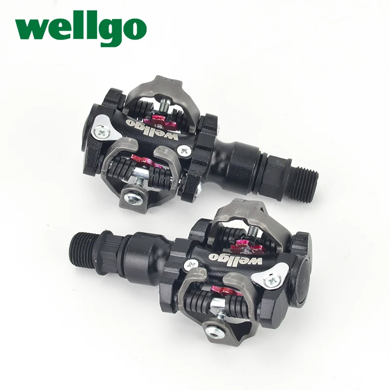 Wellgo Aluminum  Dual Sided MTB Bike Ball ing Pedals WAM-M919 for Shimano SPD wi - £100.53 GBP