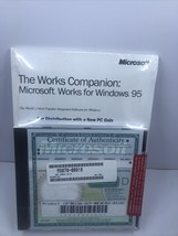 The Works Companion : Microsoft Works for Windows 95 - sealed . Vintage. W/ COA - £7.79 GBP