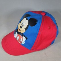 Disney Authentic Mickey Mouse Red Toddler Kids Boys Baseball Cap Adjustable  - $7.98