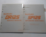 1985 Suzuki SP125 DR125 Servizio Manuale 2 Vol Set W/ Supp Minor Macchie... - $59.99