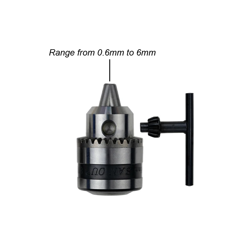 Mini Electric Drill Chuck 0.6-6mm Mount B10 Taper Connector Rod Motor Shaft Chuc - £172.36 GBP