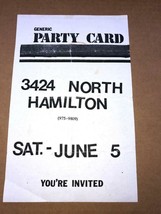 Generic Party Card-You&#39;re Invited! Punk Flyer 5.5x8.5 &#39;82 hardcore kbd - $5.00