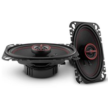 DS18 G4.6Xi Pair of 4 x 6&quot; 4 Ohm 2-Way Coaxial Speakers 135W Peak Red / Black - £58.32 GBP