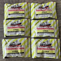 Fisherman Friend Sugar Free Citrus Flavor 25g pack of 6 bags Stock In USA - £15.44 GBP