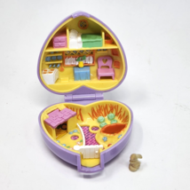 Vintage 1993 Bluebird Polly Pocket Pretty Bunnies Playset Purple Heart Compact - $31.35