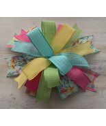 1 Pcs Whimsical Lantern Easter Wired Wreath Bow 10 Inch #MNDC - $37.48