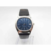 Bulova Watch Women New Battery Blue Date Dial N9 6-091978 31mm - £47.95 GBP