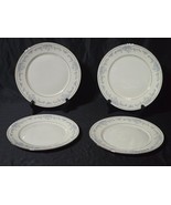 LENOX 10.75&quot; Dinner Plates REVERIE (Platinum Trim) - NEAR MINT Set Of 4 ... - $61.71 CAD