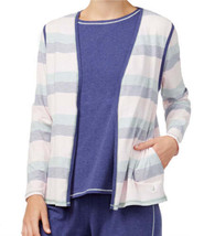 Nautica Womens Plus Size Open Lounge Cardigan Color Multi Size 3X - £32.29 GBP